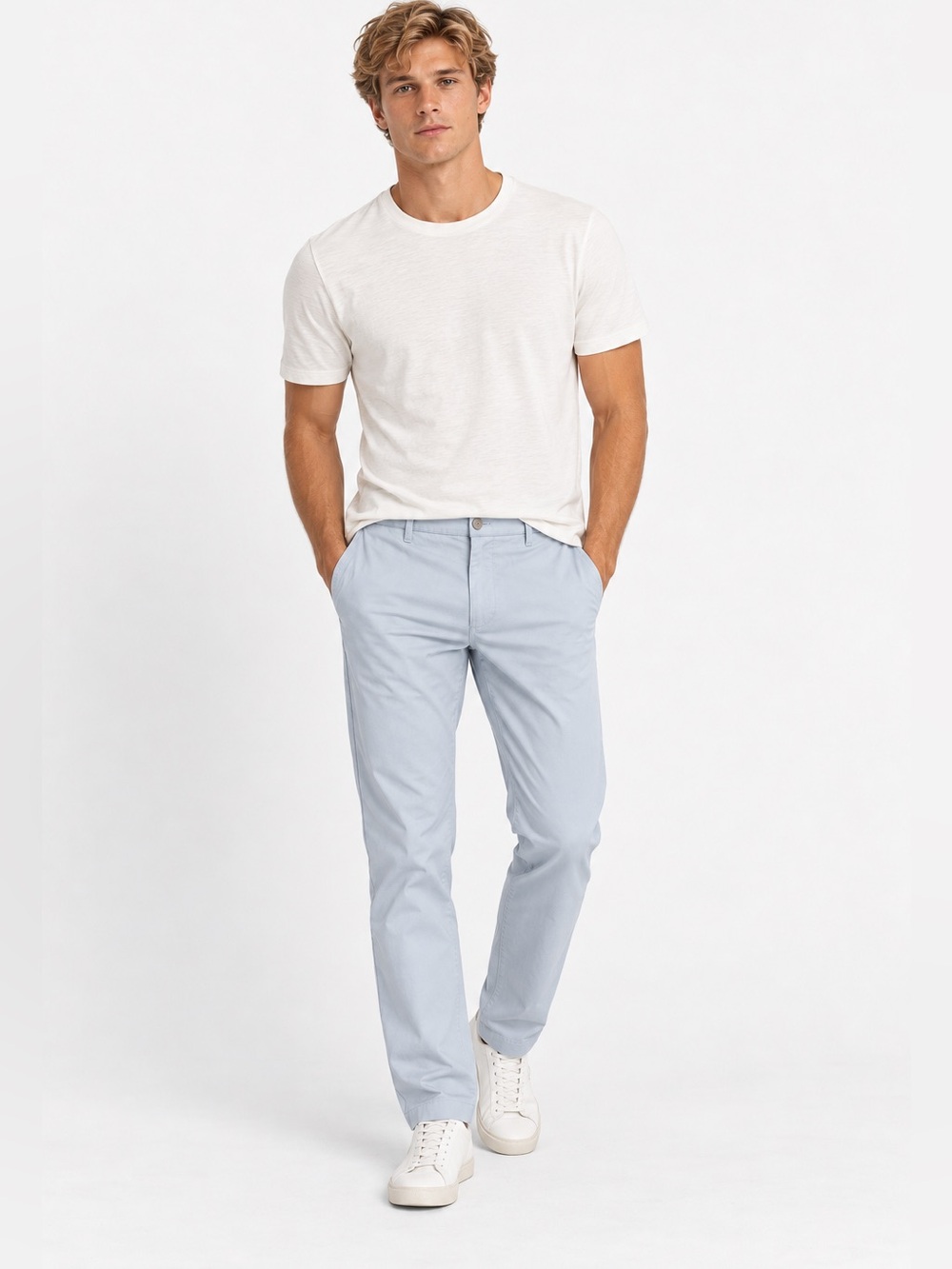 J crew Flex straight leg light blue Chino pants 32x30